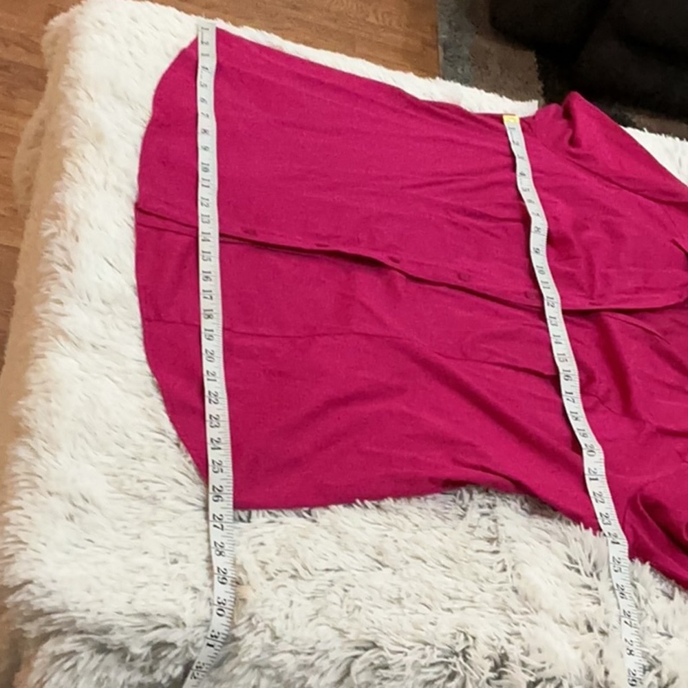 Lane Bryant size 20 pink button down long sleeve top - Picture 12 of 15